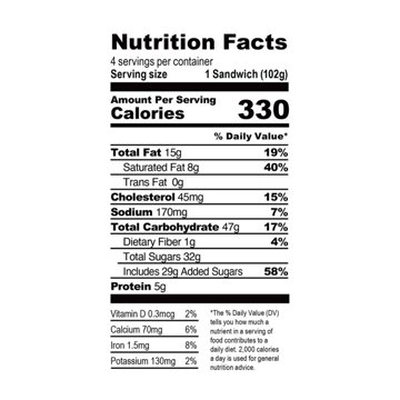 Thelma's Chocolate Chip Ice Cream Sandwiches, 4 ct