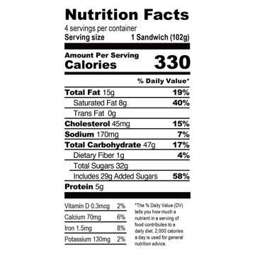 Thelma's Chocolate Chip Ice Cream Sandwiches, 4 ct