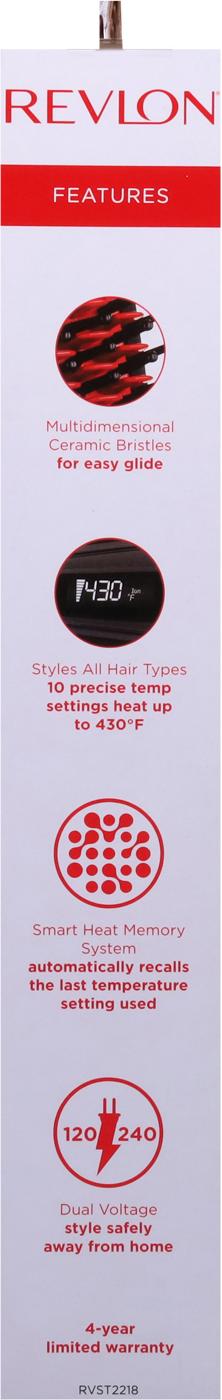 Revlon Smoothstay 4.5in Heated Straightening Hair Brush; image 2 of 4