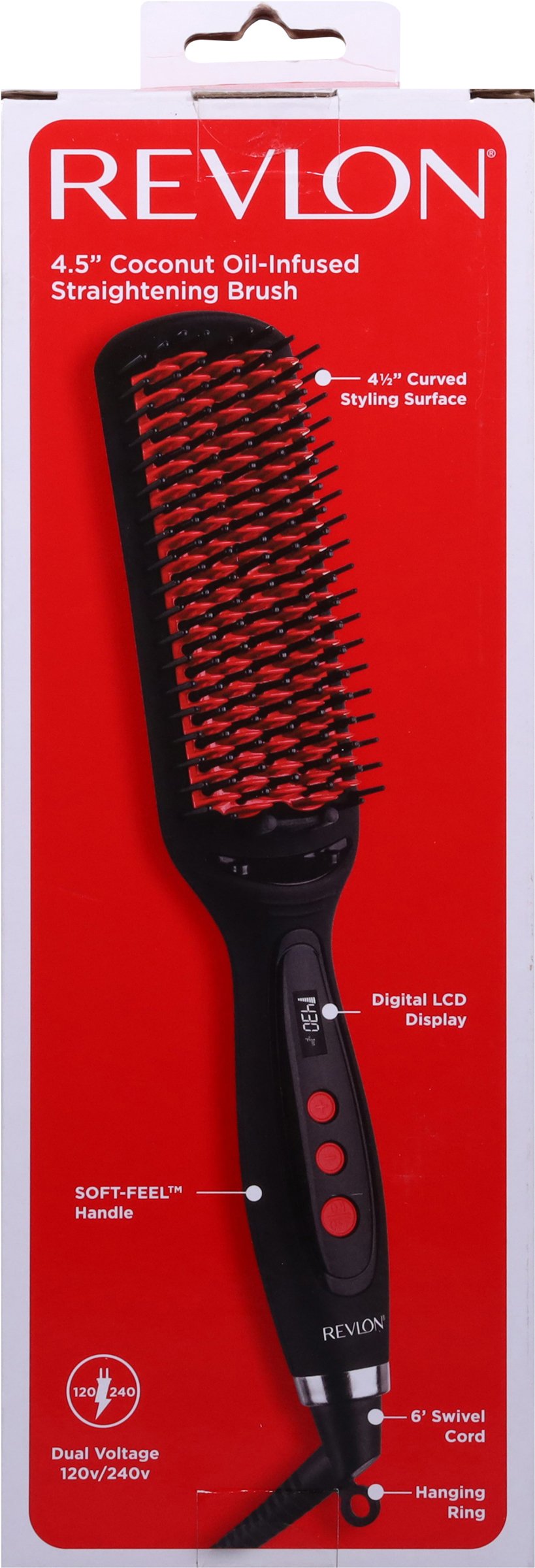Revlon Smoothstay 4.5in Heated Straightening Hair Brush  display picture 1