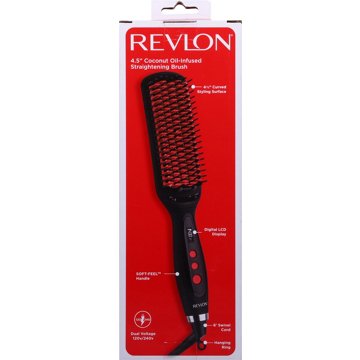 Revlon Smoothstay 4.5in Heated Straightening Hair Brush