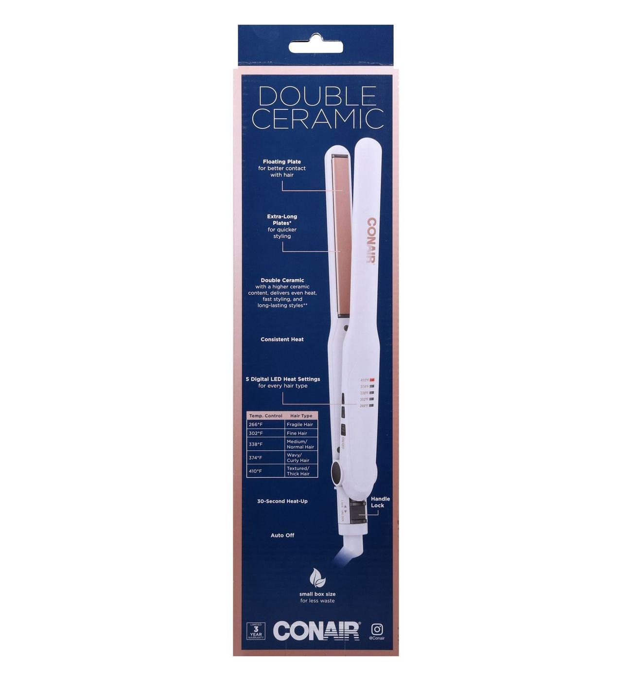 Conair Double Ceramic 1/2in Hairstyling Flat Iron; image 2 of 2