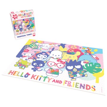 The Op Games Hello Kitty & Friends Tropical Time Jigsaw Puzzle, 1000 pc