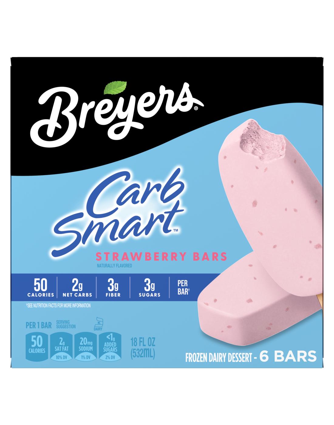 Breyers Carb Smart Strawberry Dessert Bars; image 1 of 5