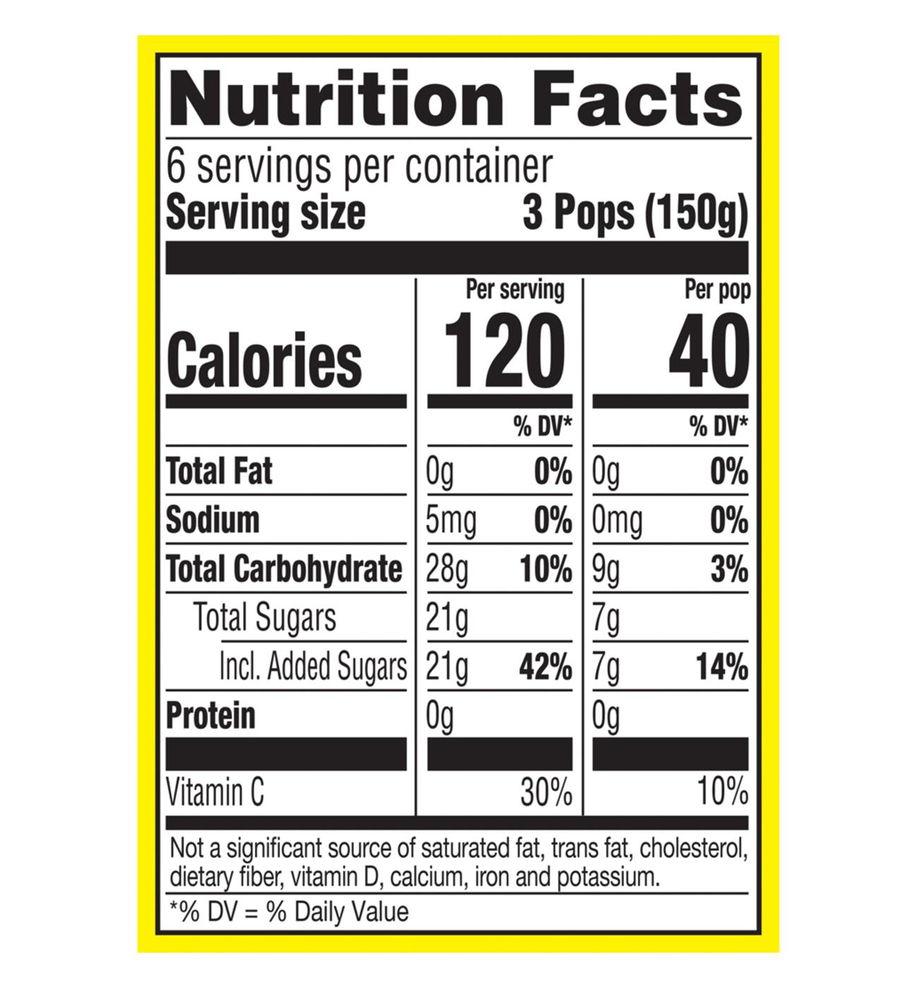 Popsicle Jolly Rancher Sours Ice Pops; image 3 of 5