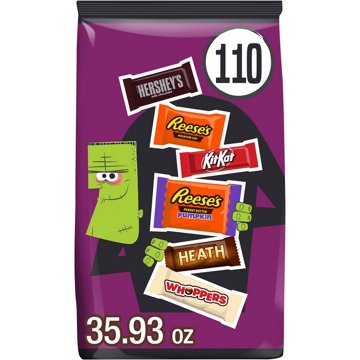 Hershey Assorted Halloween Candy Bulk Variety Bag - 110 Pieces, 35.93 oz