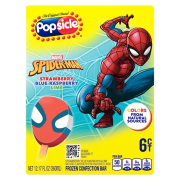 Popsicle Marvel Spider-Man Bars