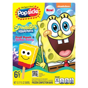 Popsicle Spongebob Squarepants Bars