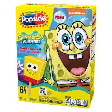Popsicle Spongebob Squarepants Frozen Bars