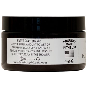 The Holy Black Matte Hair Styling Clay