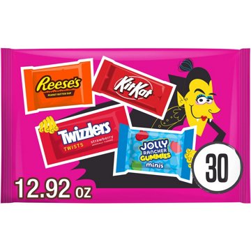 Reese's, Kit Kat, Twizzlers, Jolly Rancher Gummies Assorted Halloween Candy Variety Bag