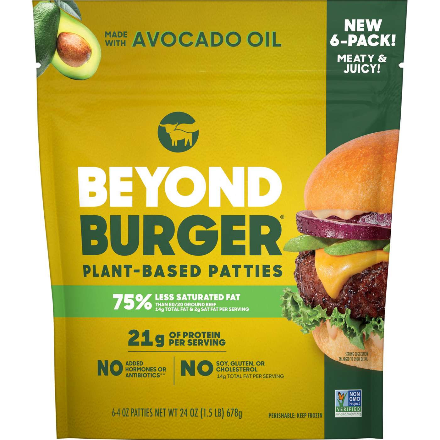 Beyond Meat Plant-Based Burger Patties; image 1 of 2