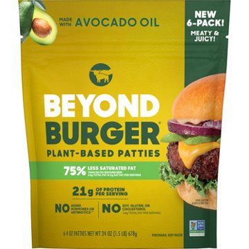 Beyond Meat Plant-Based Burger Patties, 6 ct