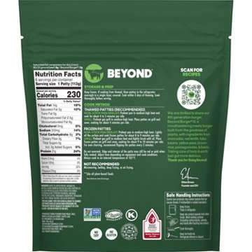 Beyond Meat Plant-Based Burger Patties, 6 ct