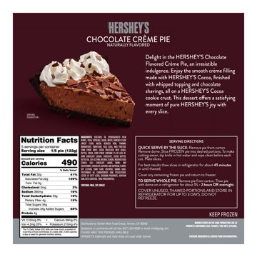 Hershey's Chocolate Creme Pie, 21.5 oz
