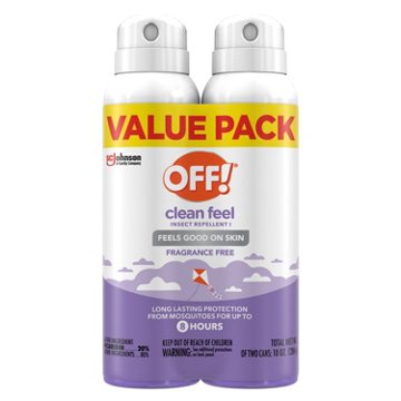 OFF! Clean Feel Fragrance Free Insect Repellent I Spray, 10oz, 10 oz