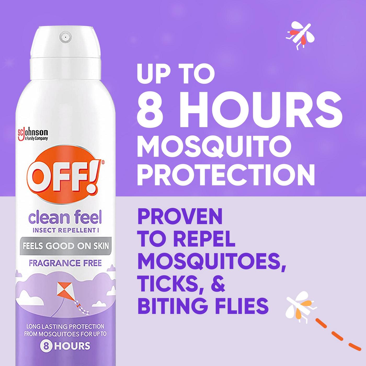 OFF! Clean Feel Fragrance Free Insect Repellent I Spray, 10oz; image 4 of 12