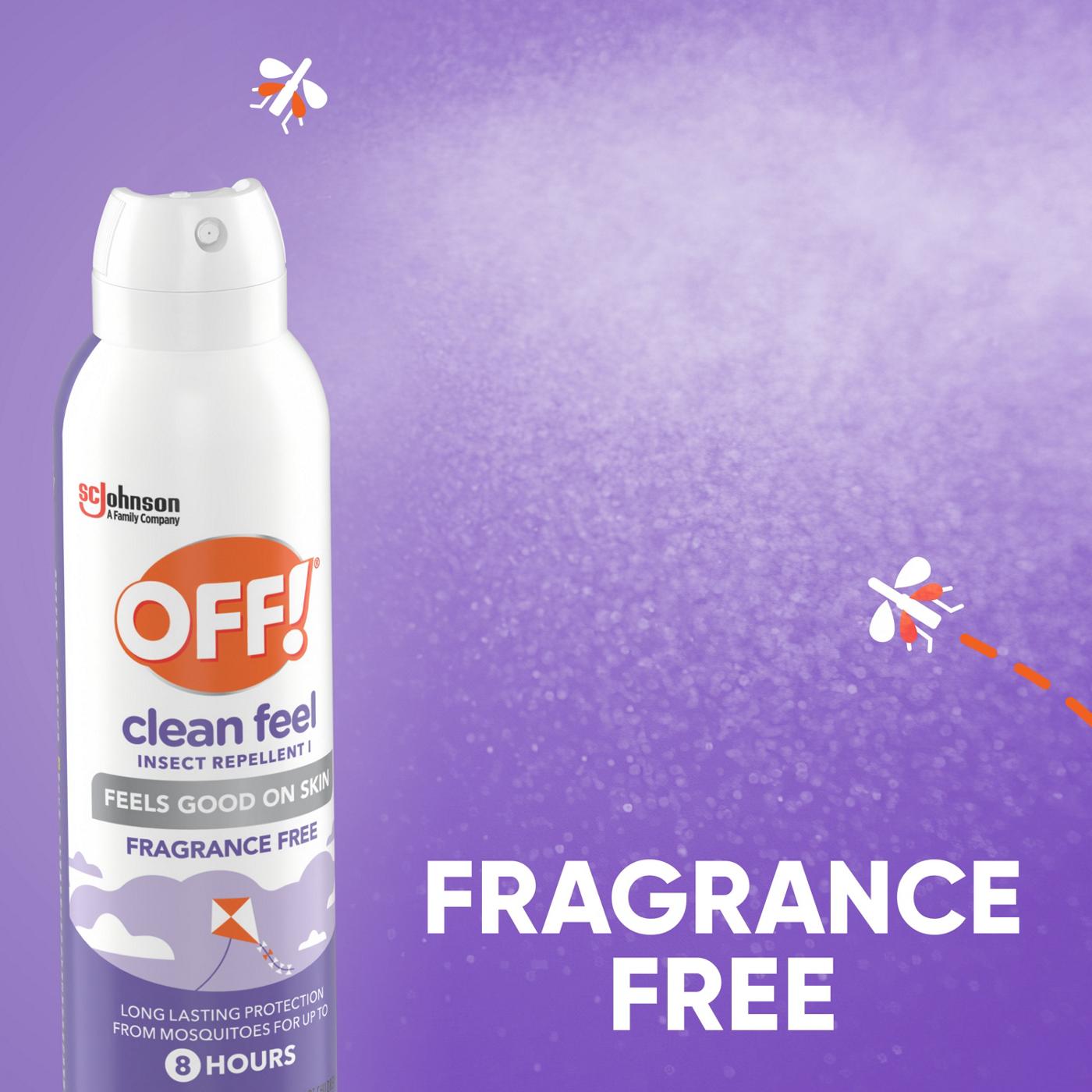 OFF! Clean Feel Fragrance Free Insect Repellent I Spray, 10oz; image 7 of 12