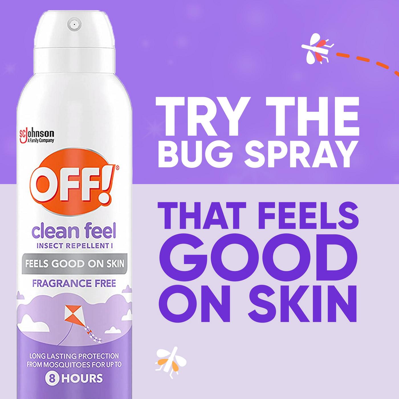 OFF! Clean Feel Fragrance Free Insect Repellent I Spray, 10oz; image 9 of 12