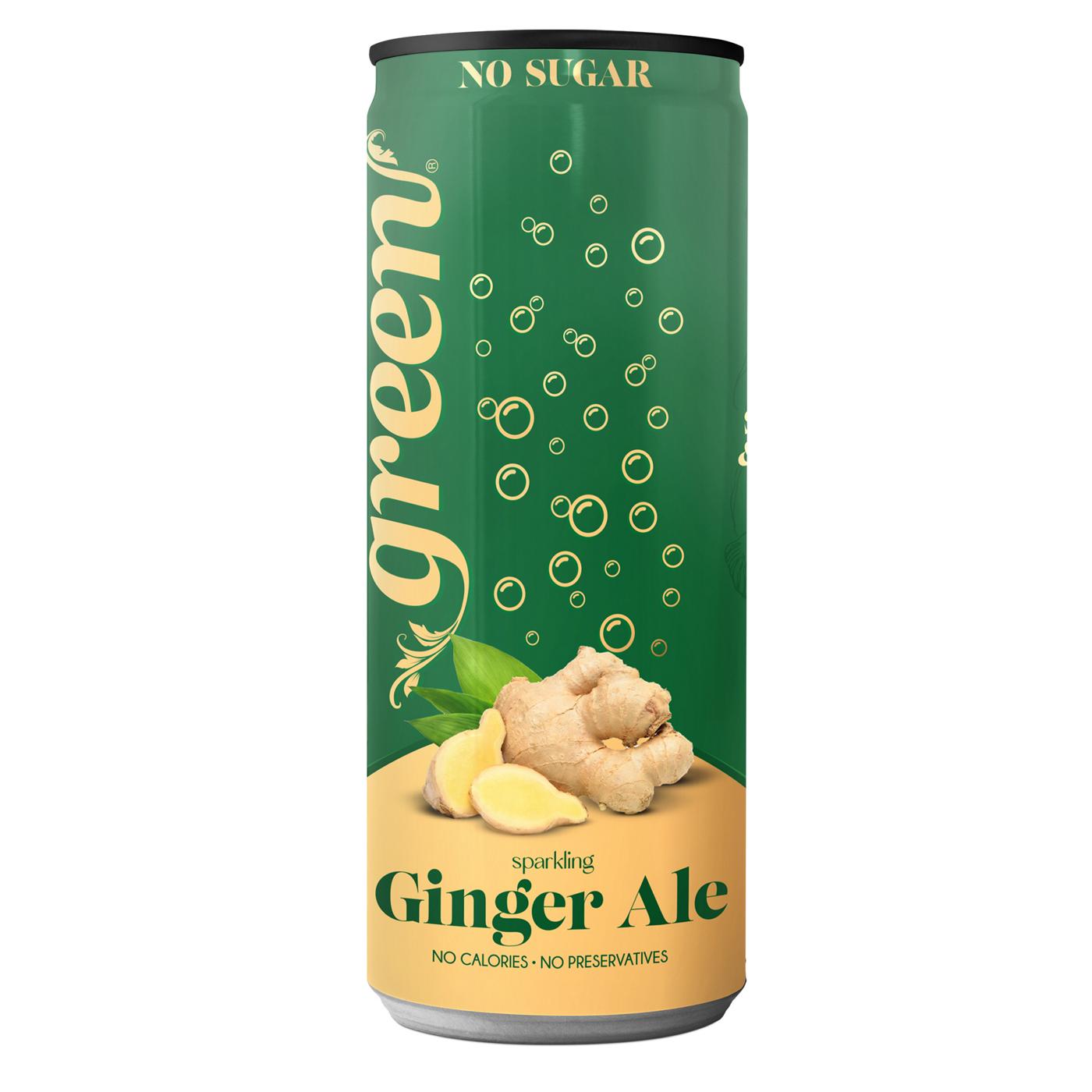 Green Sparkling Ginger Ale Soda 4 pk Cans; image 2 of 3