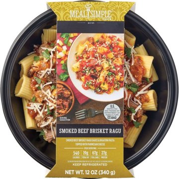 Meal Simple by H-E-B Smoked Beef Brisket Ragu Pasta Bowl