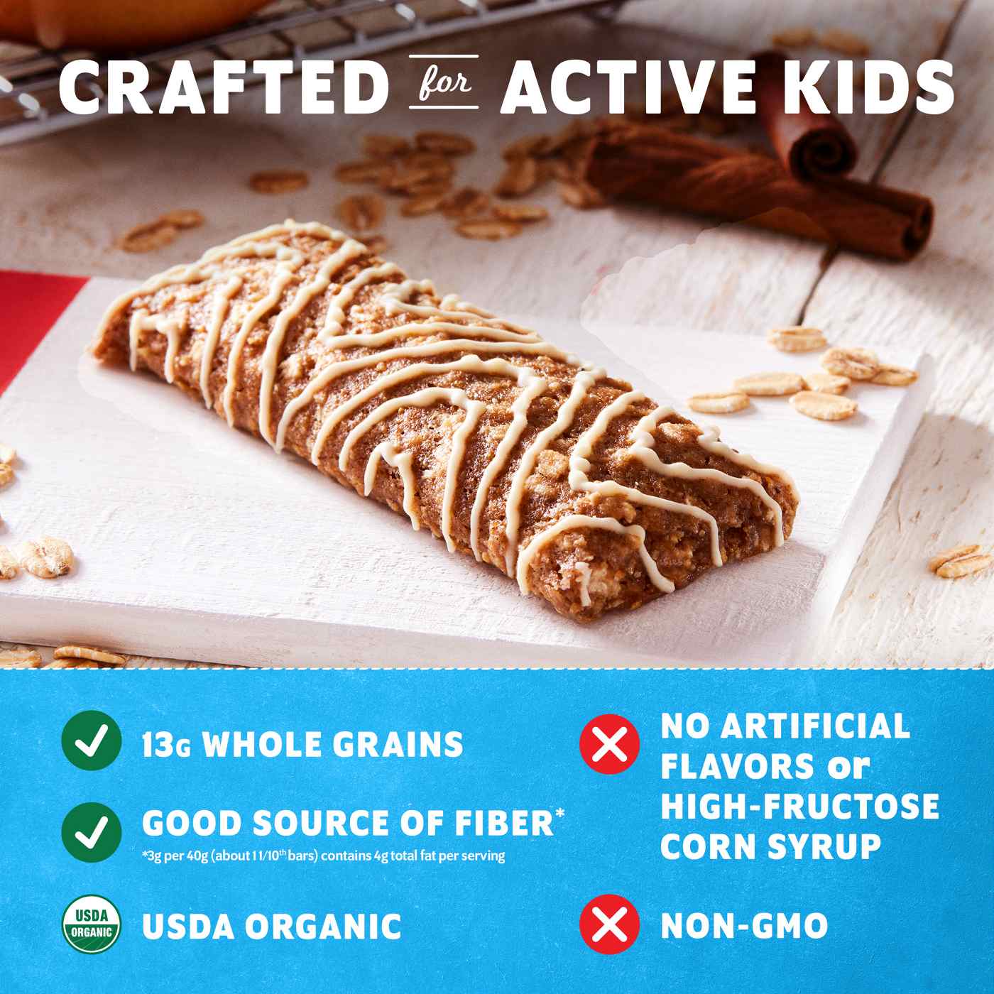 Clif Kid Z Bar Soft-Baked Snack Bars - Cinnamon Roll; image 8 of 9