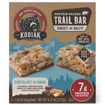 Kodiak 7g Protein Packed Trail Bar -  Chocolate Almond