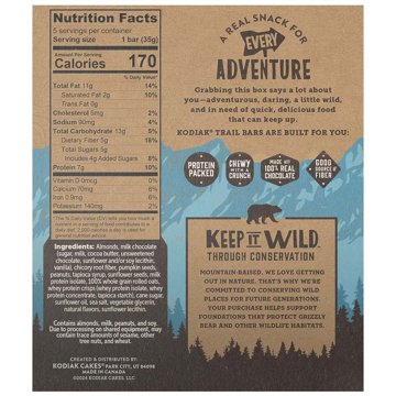 Kodiak 7g Protein Packed Trail Bar -  Chocolate Almond