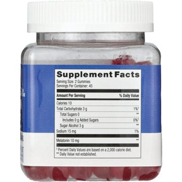 H-E-B Vitamins Zero Sugar Melatonin 10 mg Gummies - Strawberry
