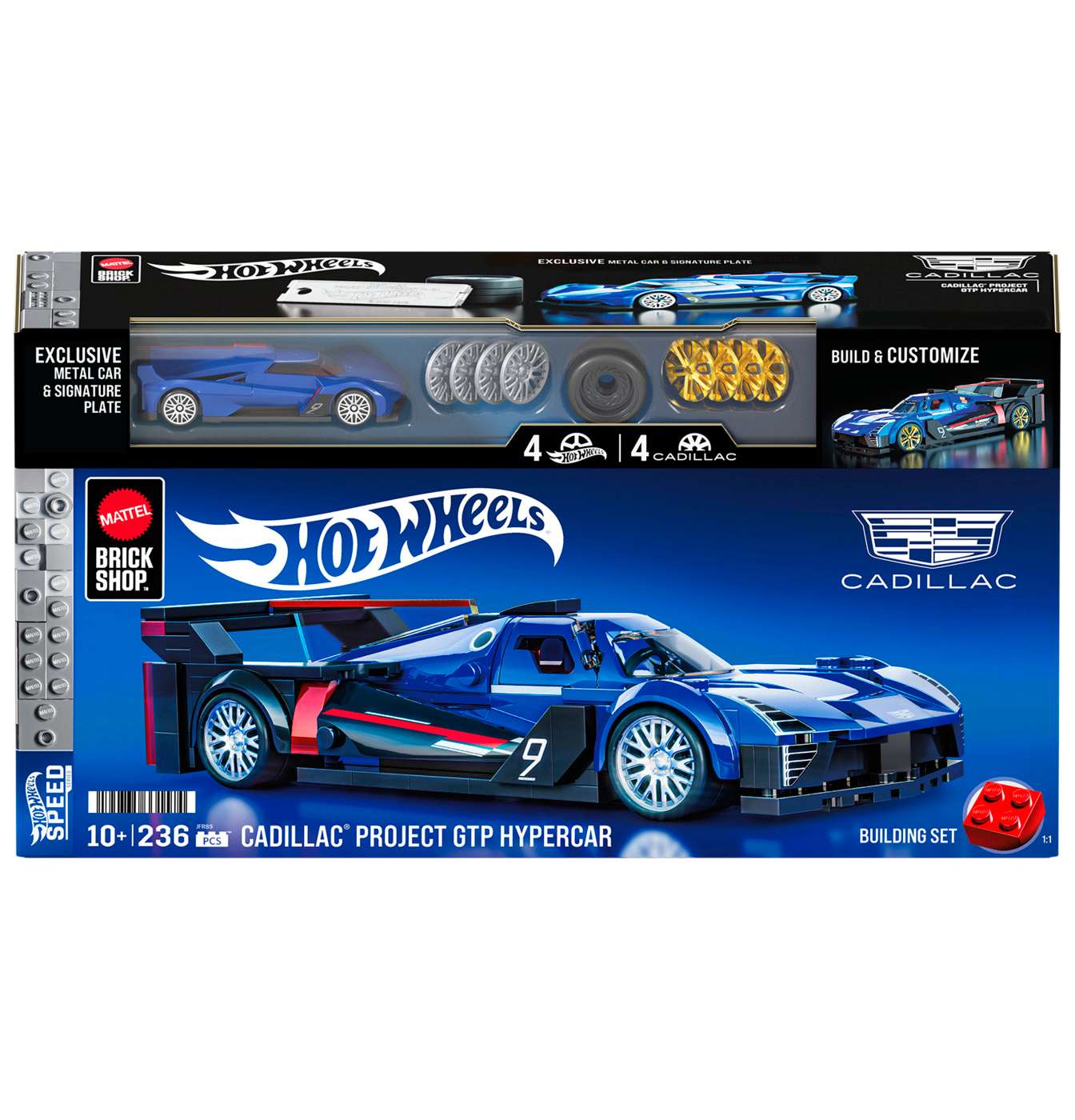 Mattel Brick Shop Hot Wheels Cadillac Project GTP Hypercar Set; image 1 of 2