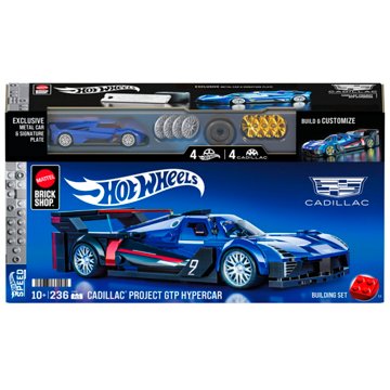 Mattel Brick Shop Hot Wheels Cadillac Project GTP Hypercar Set, 236 pc