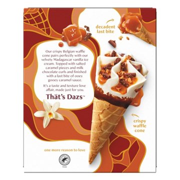 Häagen-Dazs Vanilla Salted Caramel Belgian Waffle Ice Cream Cones