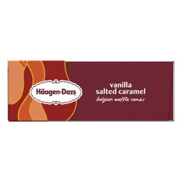 Häagen-Dazs Vanilla Salted Caramel Belgian Waffle Ice Cream Cones