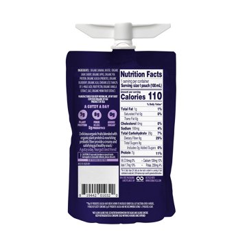 Gutzy Organic Prebiotic Protein Snack - Banana, Blueberry, Acai, & Apple, 3.38 fl oz