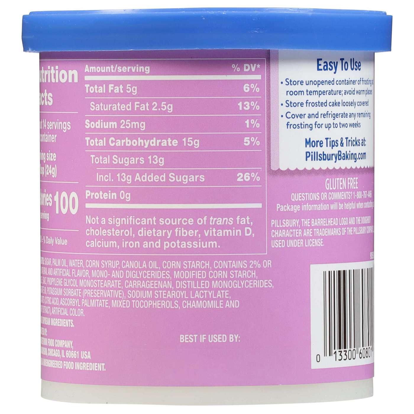 Pillsbury Whipped Sweet Cream Frosting; image 3 of 4