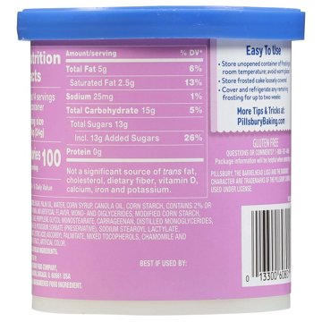 Pillsbury Whipped Sweet Cream Frosting