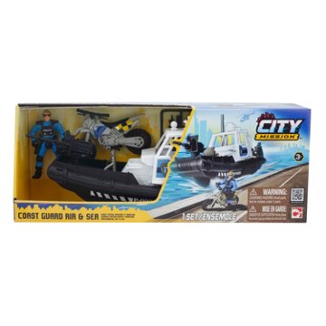 City Mission Coast Guard Air & Sea Boat Playset