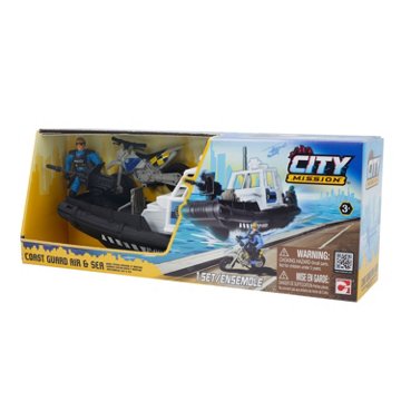 City Mission Coast Guard Air & Sea Boat Playset