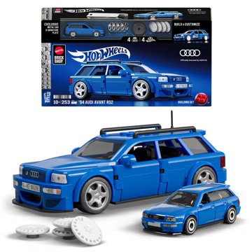 Mattel Brick Shop Hot Wheels '94 Audi Avant RS2 Building Set, 253 pc