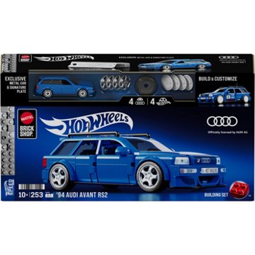Mattel Brick Shop Hot Wheels '94 Audi Avant RS2 Building Set, 253 pc