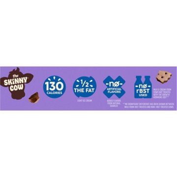 Skinny Cow No Sugar Added Vanilla Gone Wild Ice Cream Sandwiches, 4 ct