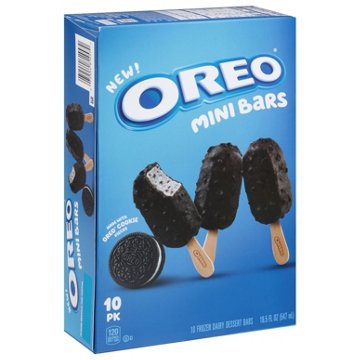 Dreyer's OREO Mini Frozen Dairy Dessert Bars, 10 ct