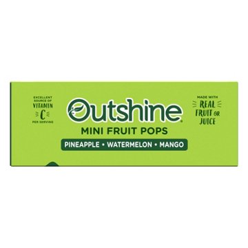Outshine Mini Fruit Pops Variety Pack - Pineapple, Watermelon & Mango