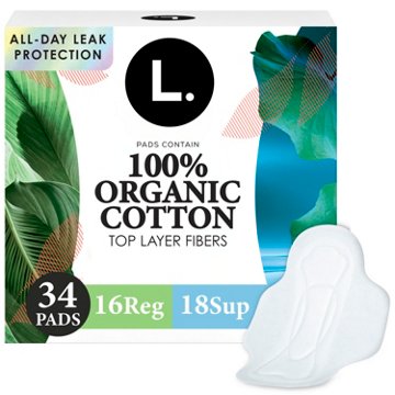 L. Cotton Top Layer Pads Duo Pack - Regular & Super