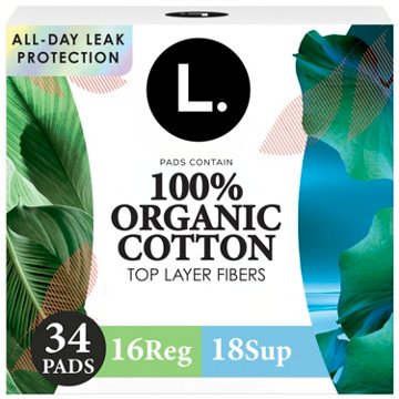 L. Cotton Top Layer Pads Duo Pack - Regular & Super