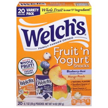 Welch's Fruit 'N Yogurt Snacks - Blueberry-Acai & Mango-Peach, 20 ct