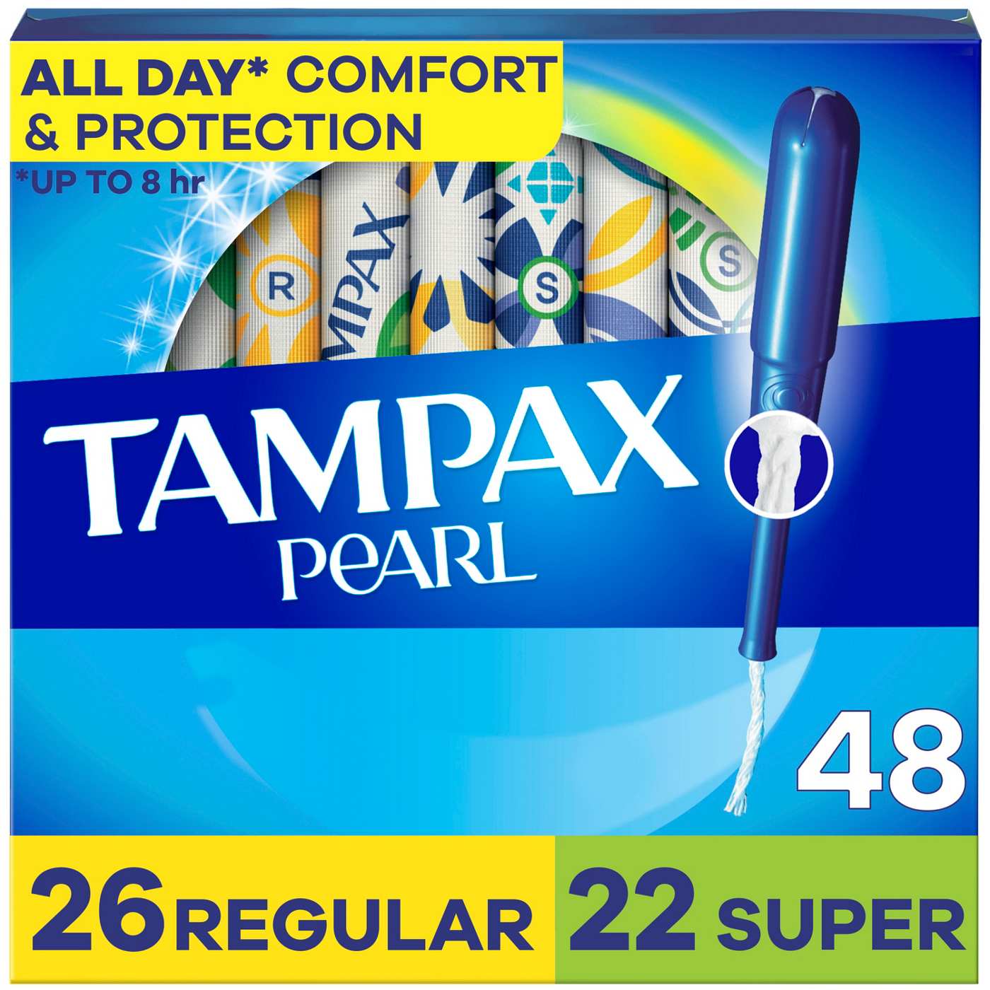 Tampax Pearl Leakguard Protection Tampons - Regular & Super; image 1 of 10