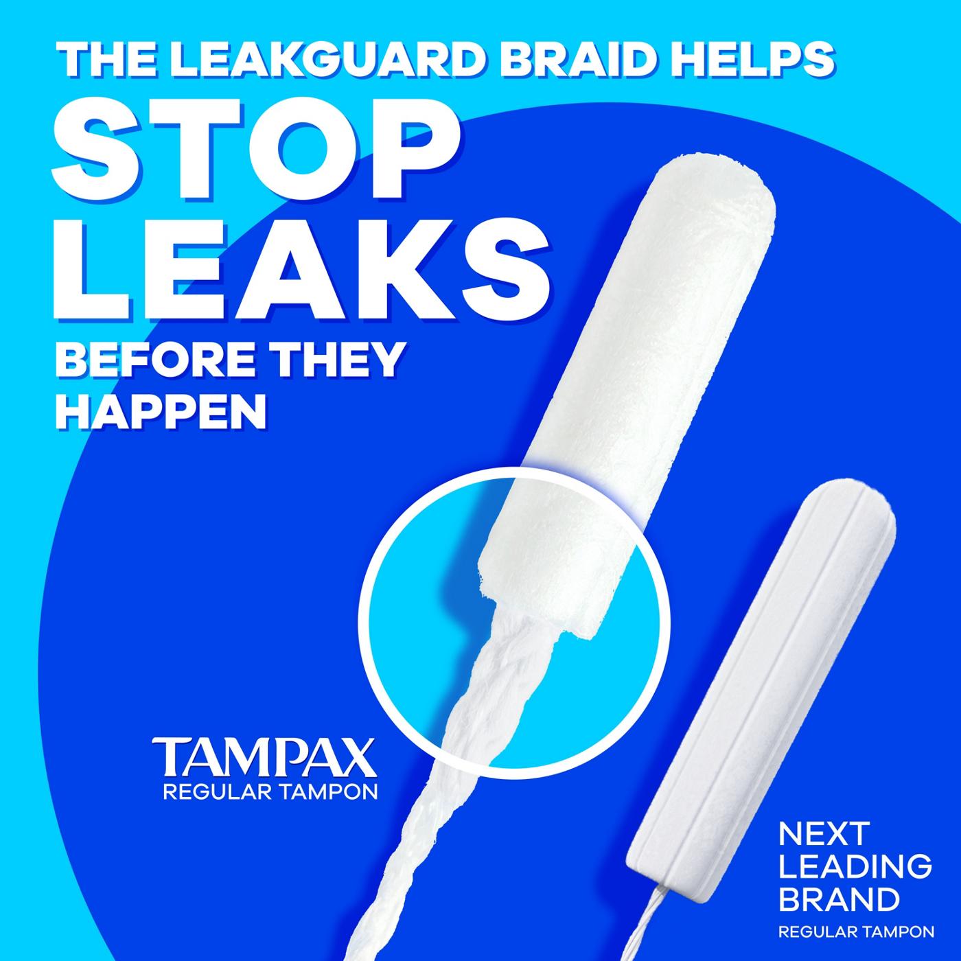 Tampax Pearl Leakguard Protection Tampons - Regular & Super; image 3 of 10