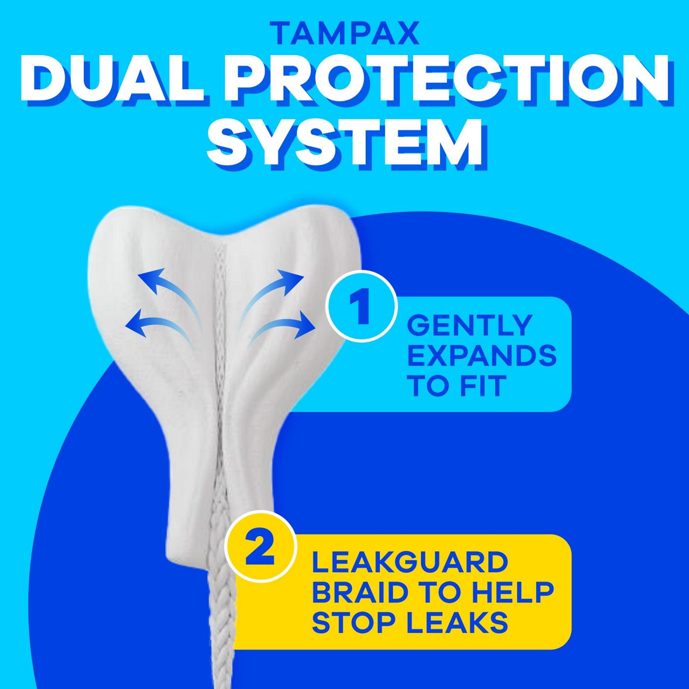 Tampax Pearl Leakguard Protection Tampons - Regular & Super; image 9 of 10