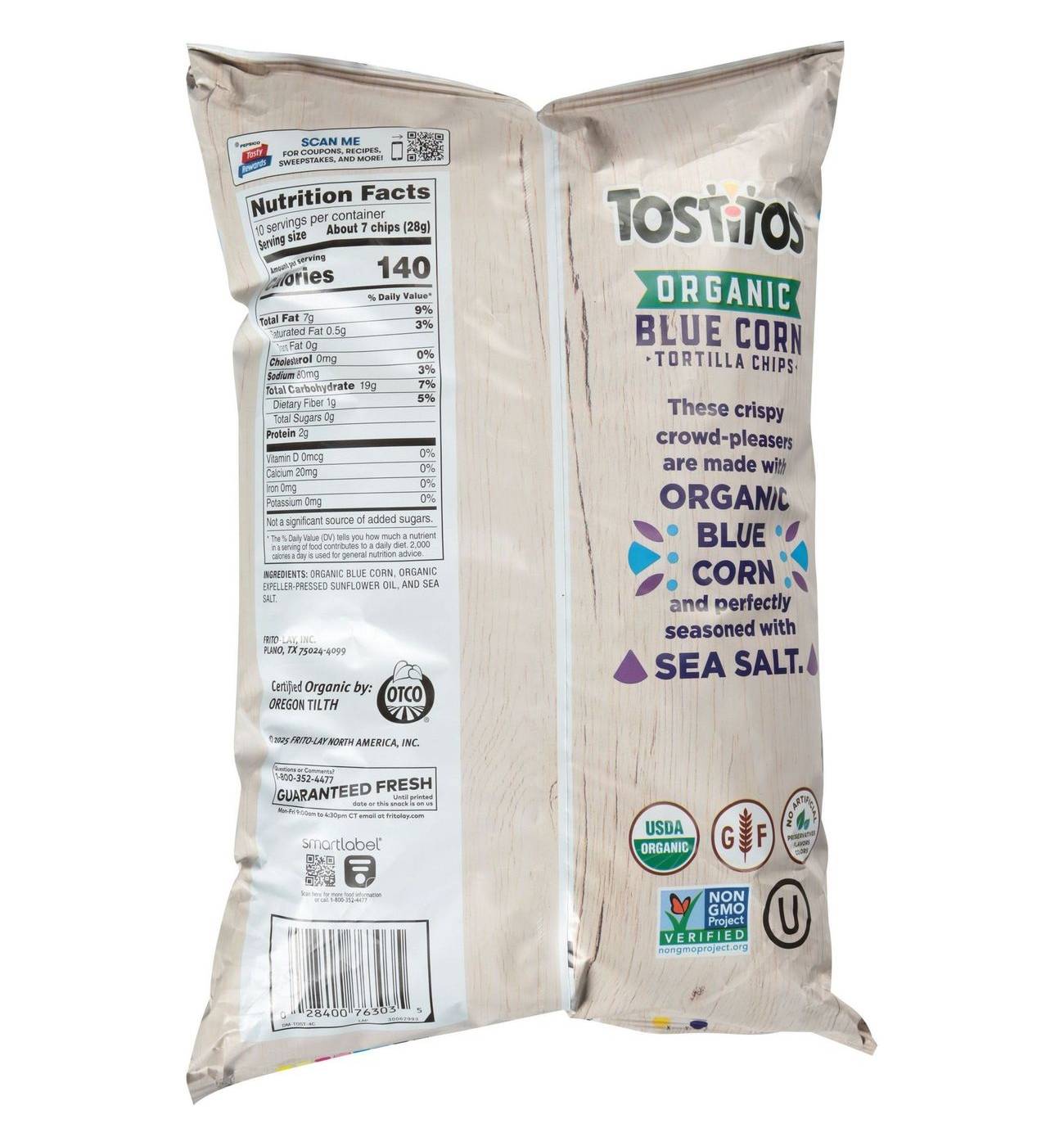 Tostitos Organic Blue Corn Tortilla Chips; image 4 of 4